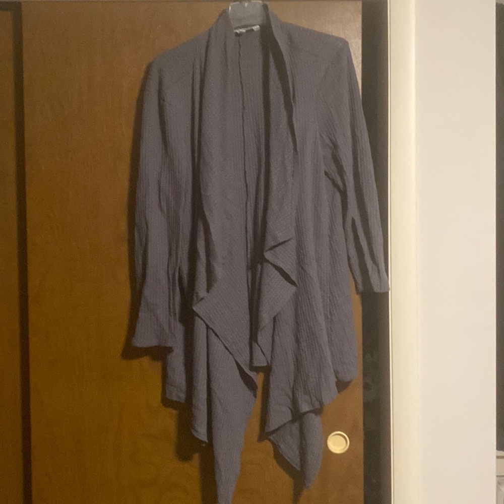 Gray sweater cardigan